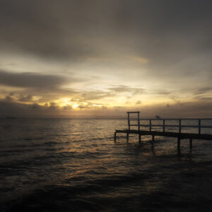 Solnedgång på Råå – canvas 70x50